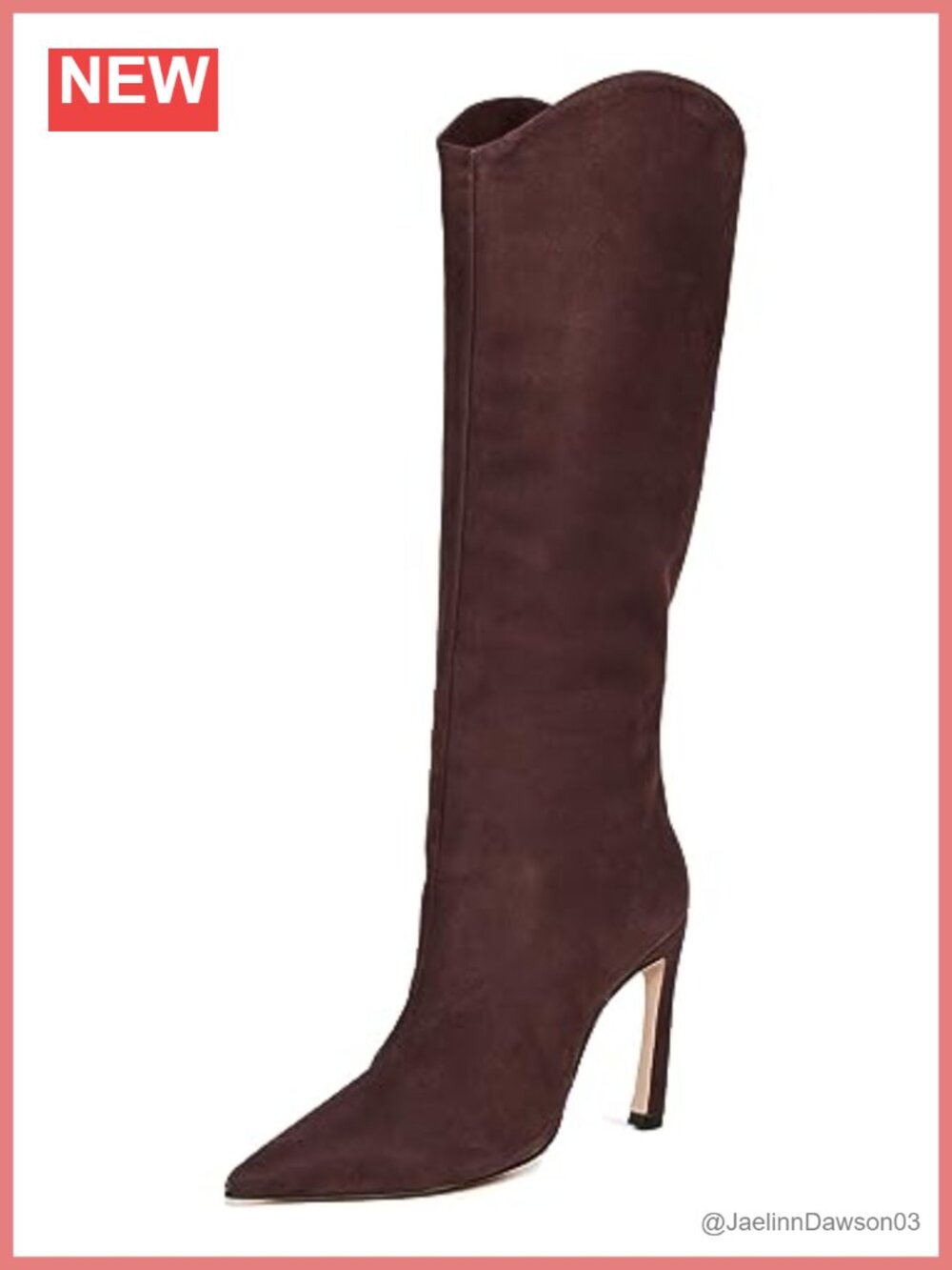 Schutz Maryana Sculpt Knee-High Stiletto Heel Boots Cow Leather Pointed Toe